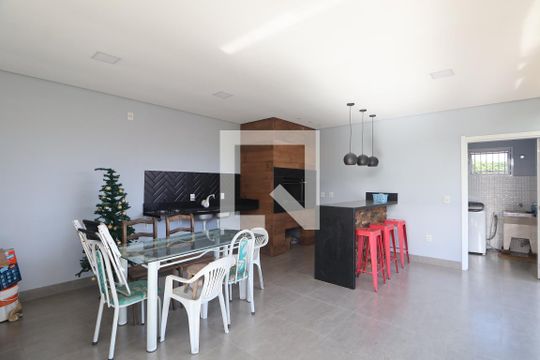 Área comum - Churrasqueira de casa à venda com 3 quartos, 173m² em Mathias Velho, Canoas