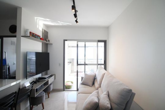 Sala / Cozinha de apartamento à venda com 2 quartos, 64m² em Parada Inglesa, São Paulo