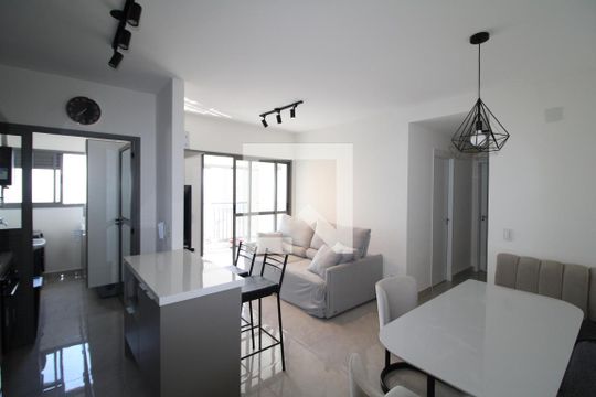 Sala / Cozinha de apartamento à venda com 2 quartos, 64m² em Parada Inglesa, São Paulo