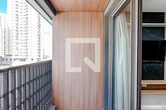 Varanda da Sala de kitnet/studio para alugar com 1 quarto, 25m² em Vila Regente Feijó, São Paulo