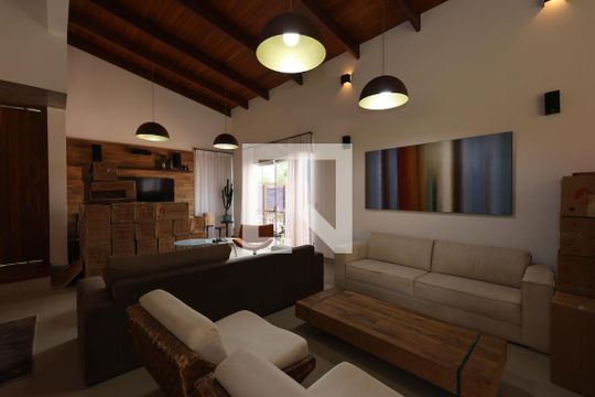 Sala de casa de condomínio à venda com 4 quartos, 380m² em Alphaville Nova Lima, Nova Lima