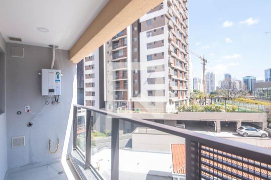 Varanda do Studio de kitnet/studio à venda com 1 quarto, 27m² em Jardim das Acacias, São Paulo