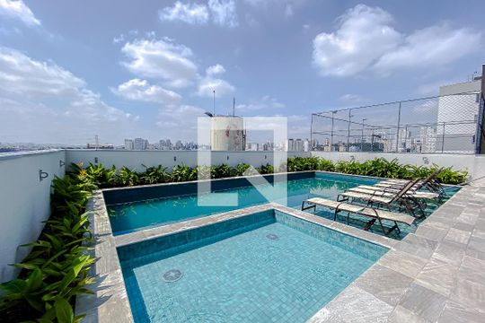 Área comum - Piscina de apartamento para alugar com 1 quarto, 34m² em Mooca, São Paulo