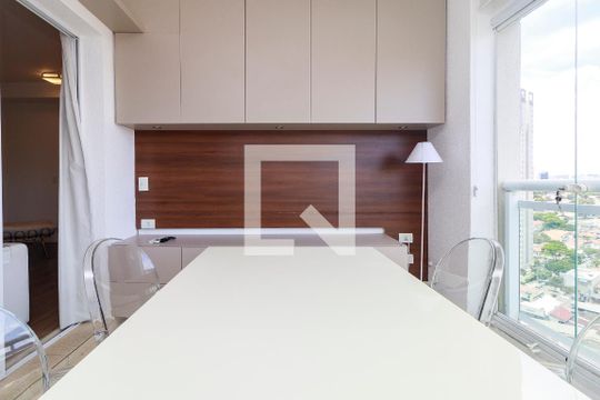 Sala - Varanda de apartamento à venda com 2 quartos, 66m² em Brooklin, São Paulo
