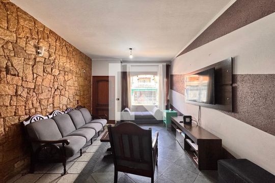 Sala de casa à venda com 4 quartos, 205m² em Jardim Santo Alberto, Santo André