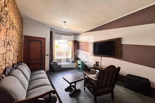 Sala de casa à venda com 4 quartos, 205m² em Jardim Santo Alberto, Santo André