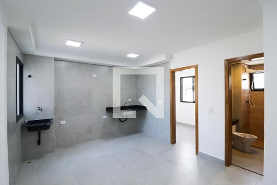 Sala/Cozinha/Área de Serviço de apartamento para alugar com 2 quartos, 45m² em Carandiru, São Paulo
