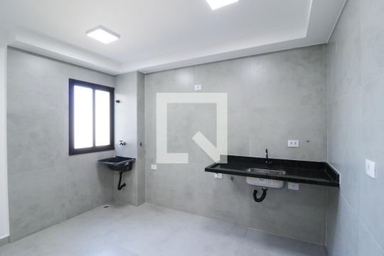 Sala/Cozinha/Área de Serviço de apartamento para alugar com 2 quartos, 45m² em Carandiru, São Paulo