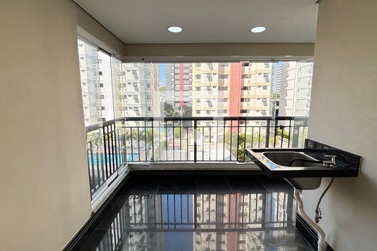 Sala - Sala de Jantar Varanda de apartamento para alugar com 2 quartos, 65m² em Vila Curuçá, Santo André
