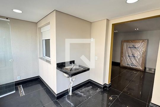 Sala - Sala de Jantar Varanda de apartamento para alugar com 2 quartos, 65m² em Vila Curuçá, Santo André