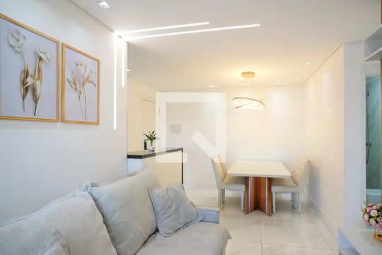 Sala de apartamento à venda com 3 quartos, 75m² em Jardim Paramount, São Bernardo do Campo