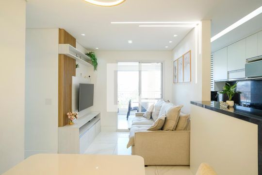 Sala de apartamento à venda com 3 quartos, 75m² em Jardim Paramount, São Bernardo do Campo