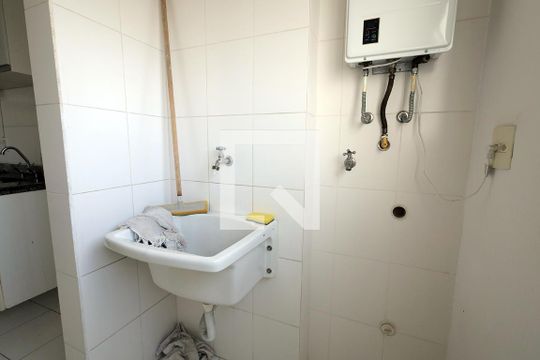 Área de Serviço de apartamento à venda com 2 quartos, 75m² em Vila Camilópolis, Santo André