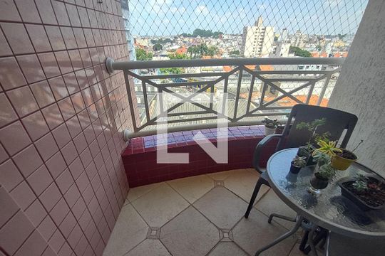 Varanda da Sala de apartamento à venda com 3 quartos, 85m² em Santa Maria, São Caetano do Sul