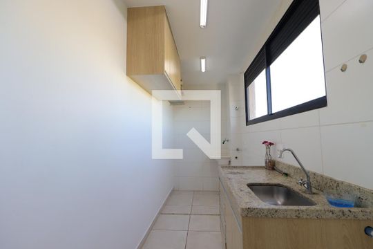 Cozinha  de apartamento para alugar com 2 quartos, 48m² em Bonfim Paulista, Ribeirão Preto