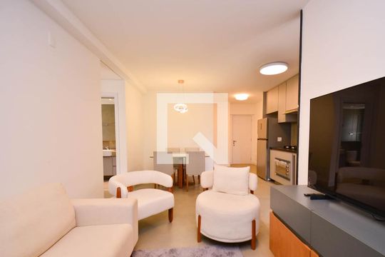 Sala ambientes de apartamento à venda com 1 quarto, 55m² em Lourdes, Belo Horizonte