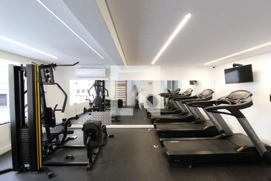 Área Comum - Academia de kitnet/studio para alugar com 1 quarto, 40m² em Itaim Bibi, São Paulo
