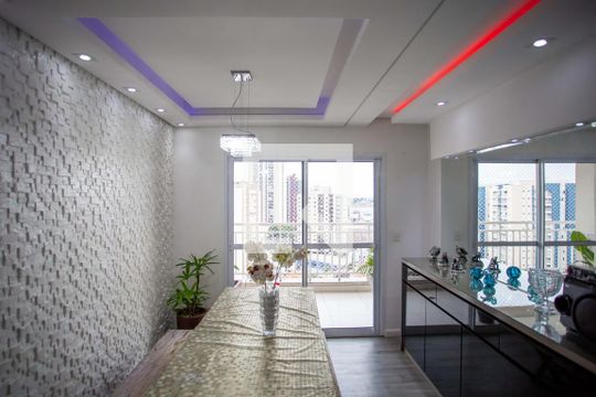 Sala  de apartamento à venda com 3 quartos, 156m² em Centro, Diadema