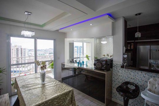 Sala  de apartamento à venda com 3 quartos, 156m² em Centro, Diadema