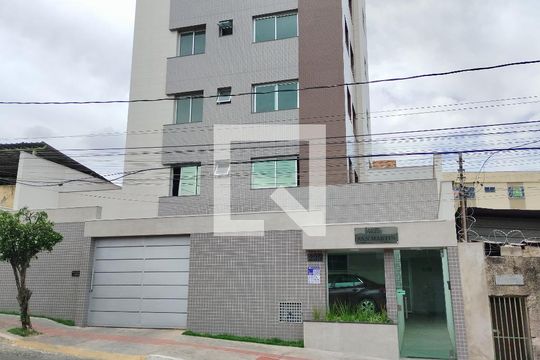 Fachada + Placa de apartamento à venda com 2 quartos, 60m² em Novo Eldorado, Contagem