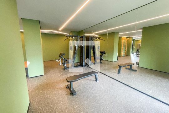 Área comum - Academia de kitnet/studio para alugar com 1 quarto, 24m² em Pinheiros, São Paulo