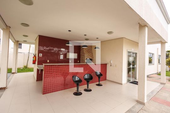 Área comum - Churrasqueira de apartamento para alugar com 2 quartos, 50m² em Parque Senhor do Bonfim, Taubaté