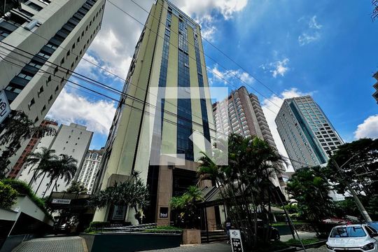 Fachada de apartamento à venda com 1 quarto, 34m² em Brooklin Novo, São Paulo