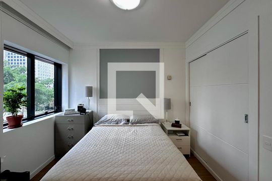 Suíte de apartamento à venda com 1 quarto, 34m² em Brooklin Novo, São Paulo