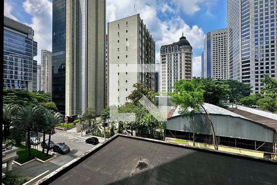 Vista de apartamento à venda com 1 quarto, 34m² em Brooklin Novo, São Paulo