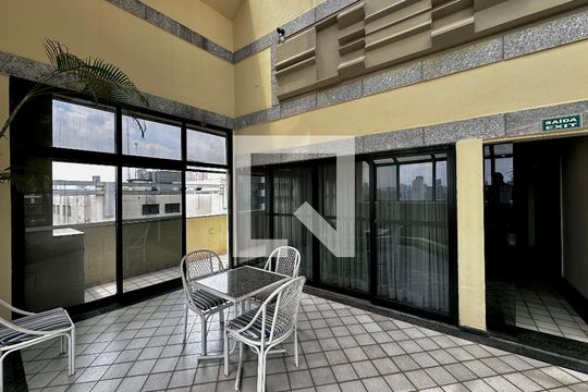 Área comum de apartamento à venda com 1 quarto, 34m² em Brooklin Novo, São Paulo