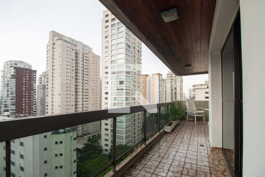 Varanda de apartamento à venda com 3 quartos, 240m² em Campo Belo, São Paulo