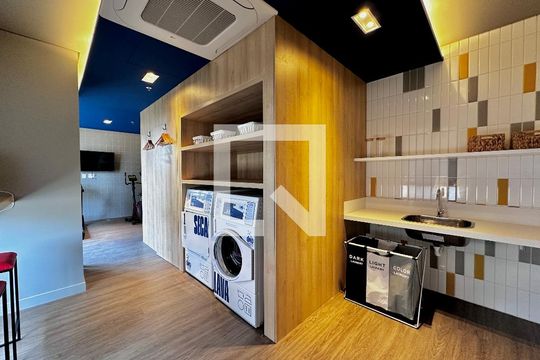 Lavanderia de kitnet/studio à venda com 1 quarto, 23m² em Brooklin Novo, São Paulo