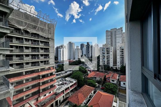 Vista de kitnet/studio à venda com 1 quarto, 23m² em Brooklin Novo, São Paulo