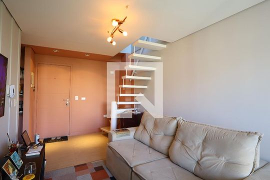 Sala de apartamento à venda com 1 quarto, 66m² em Panamby, São Paulo