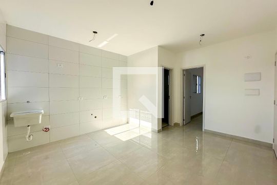 Sala/Cozinha de apartamento à venda com 1 quarto, 48m² em Vila Mangalot, São Paulo