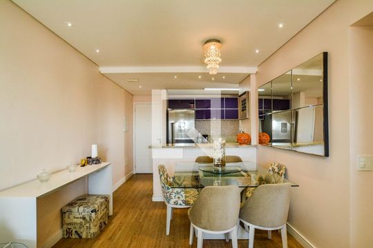 Sala de Jantar de apartamento para alugar com 3 quartos, 74m² em Campestre, Santo André