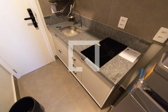 COZINHA de kitnet/studio para alugar com 1 quarto, 17m² em Cidade Universitária, Campinas
