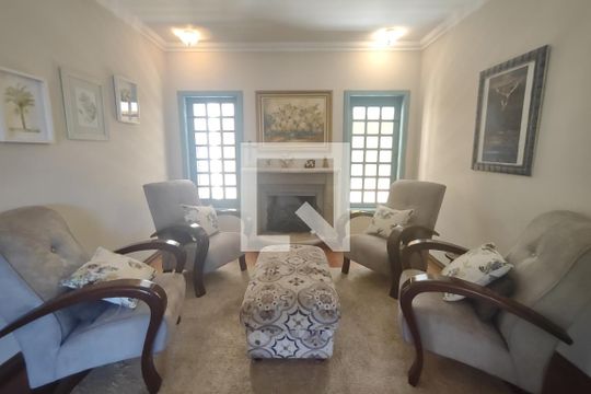 Sala de casa para alugar com 4 quartos, 382m² em Campestre, Santo André