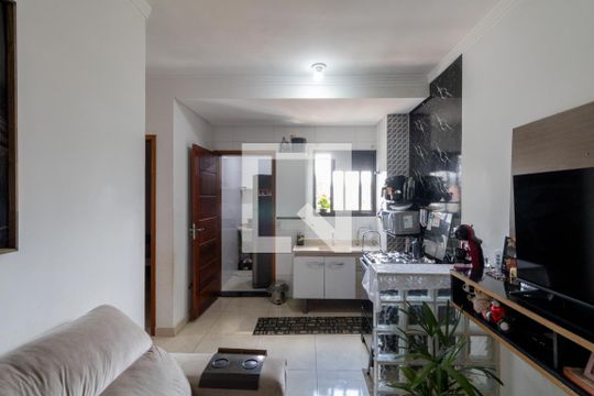 Sala e Cozinha de apartamento à venda com 2 quartos, 49m² em Jardim Belem, São Paulo