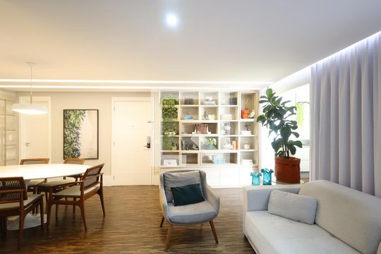 Sala de TV/ Sala de Jantar de apartamento à venda com 2 quartos, 125m² em Jardim Vazani, São Paulo