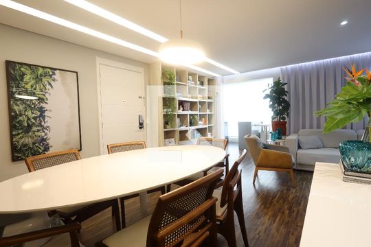 Sala de Jantar de apartamento à venda com 2 quartos, 125m² em Jardim Vazani, São Paulo
