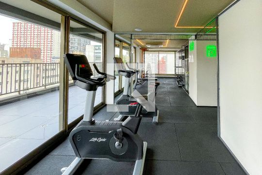 Área comum - Academia de kitnet/studio à venda com 1 quarto, 32m² em Cerqueira César, São Paulo