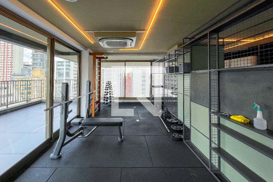 Área comum - Academia de kitnet/studio à venda com 1 quarto, 32m² em Cerqueira César, São Paulo