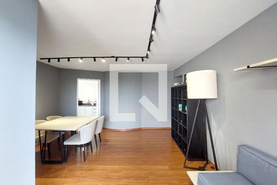 Sala de apartamento para alugar com 3 quartos, 90m² em Interlagos, São Paulo