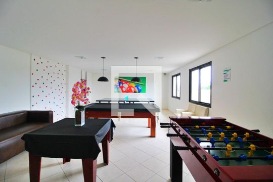 Área comum - Espaço de jogos de apartamento para alugar com 3 quartos, 86m² em Vila Floresta, Santo André
