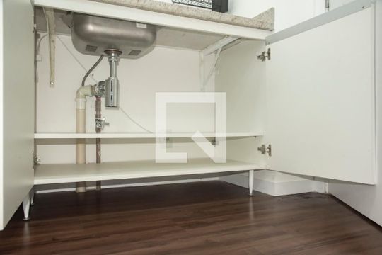 Cozinha de kitnet/studio para alugar com 1 quarto, 29m² em Vila Clementino, São Paulo