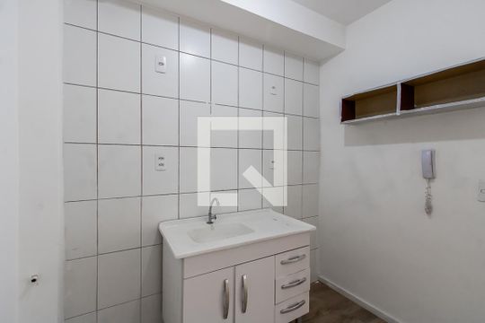 Cozinha de apartamento à venda com 1 quarto, 25m² em Vila Ré, São Paulo