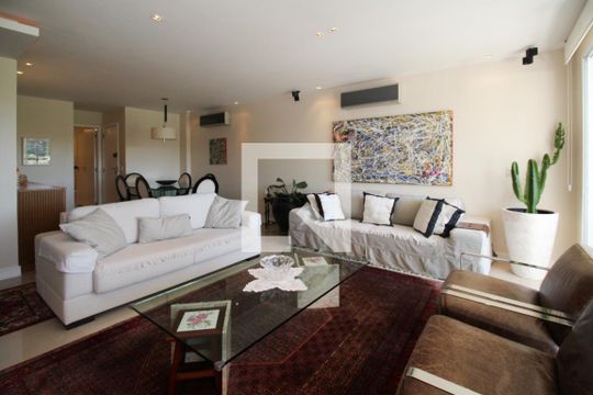 Sala de apartamento à venda com 3 quartos, 129m² em Barra da Tijuca, Rio de Janeiro