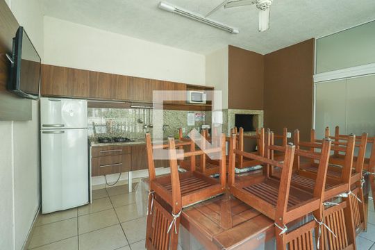 Área comum - Churrasqueira de apartamento à venda com 3 quartos, 74m² em Sarandi, Porto Alegre
