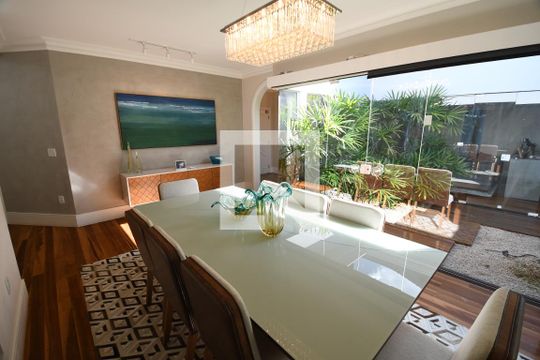 Sala de Jantar de casa de condomínio para alugar com 4 quartos, 398m² em Vila Hollândia, Campinas